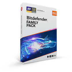 Bitdefender Family pack 1 rok, 15 zařízení