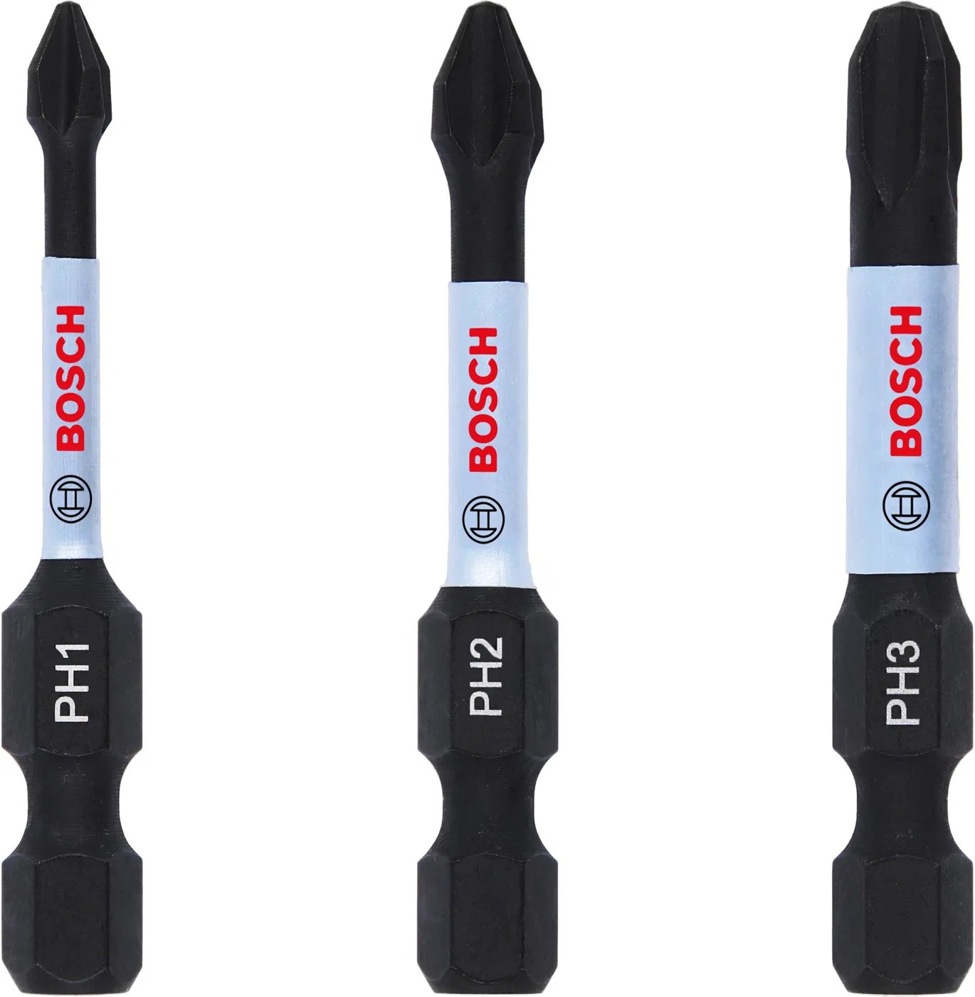 Bity BOSCH PRO PH Impact, PH1 × 55, PH2 × 55, PH3 × 55 mm, 3 ks (2.608.522.491)