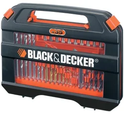 Black&Decker A7152 Nářadí sada, 35-dílná sada vrtáků a bitů, vrtáky do železa, zdiva a dřeva, magnetický držák, kufr