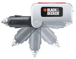 Black&Decker BDPC10USB Invertor, 2x USB, pivotový adaptér