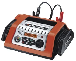 Black&Decker BDSBC10A Nabíječka Set, automatická, 3x rychlejší nabíjení, displej +Vysavač Black&Decker NW3660N Aku