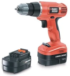 Black&Decker EPC12CAB Vrtačka Aku, 12V, 2 aku, 750ot/min, 11Nm, pravý i levý chod, sklíčidlo 10mm