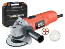 Black&Decker KG725DD Bruska úhlová, 701W, 10000 ot./min, až 125mm kotouč, kufr + diamantový kotouč