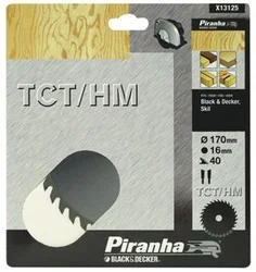 Black&Decker X13125 Kotouč pilový, 170 x 16,0 mm - 40 zubů