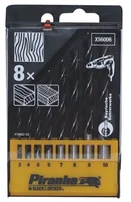 Black&Decker X56006 Vrtáky sada, 8-dílná, do dřeva, 3-10 mm