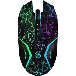 BLOODY N50 Neon herní myš, USB, černá