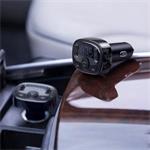 Bluetooth MP3 FM vysielač Baseus s nabíjaním, 2x USB 3,4 A, čierny