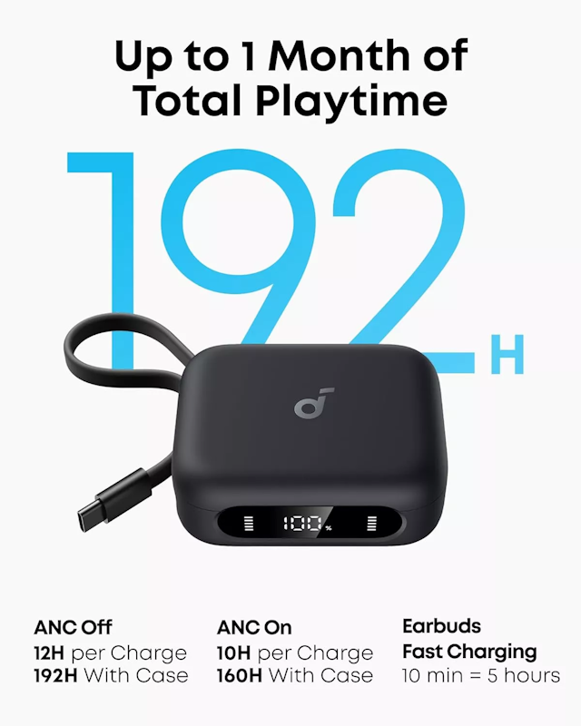 Bluetooth sluchátka Anker soundcore P41i černá