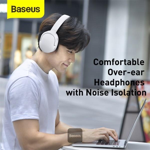 Bluetooth sluchátka Baseus Encok D02 Pro bílá