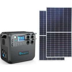 BLUETTI bateriový generátor AC200MAX + 2x solární panel LR4 375 Wp