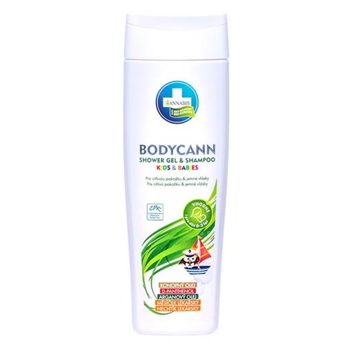 BODYCANN Přírodní šampon a sprchový gel pro dětskou pokožku i vlásky 250ml