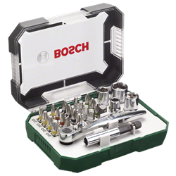 Bosch 26dílná sada šroubovacích bitů a ráčen (2.607.017.322)