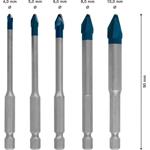 BOSCH 5-dielna sada vrtákov do dlažby EXPERT HEX-9 HardCeramic 4/5/6/8/10 mm (2.608.900.597)
