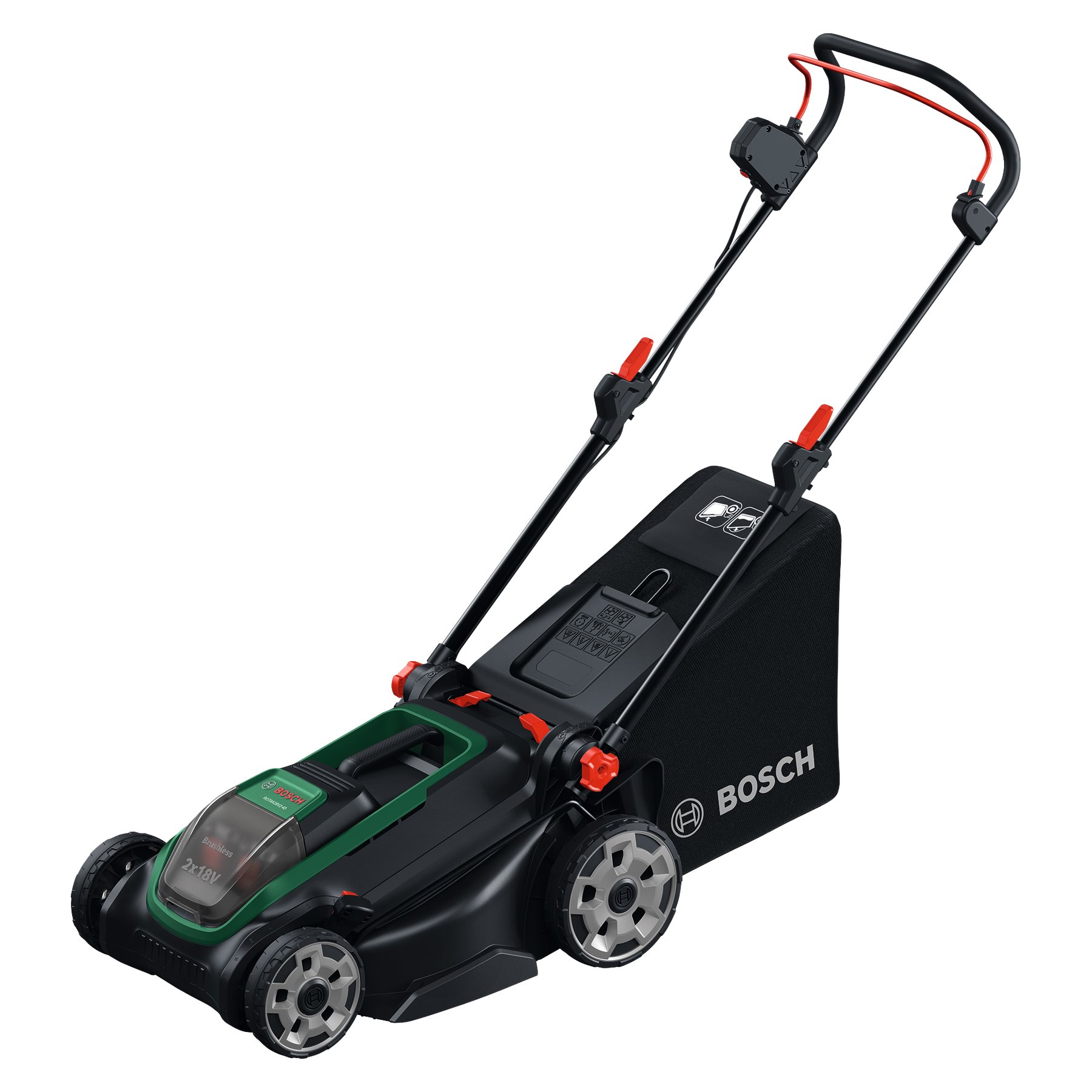 BOSCH Akumulátorová sekačka na trávu ROTAK 18V2-43 vč. bat a nab. (0.600.8B9.L00