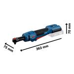BOSCH Akumulátorový skrutkovač s račňou GRC 18V-60 (0.601.9N8.001)