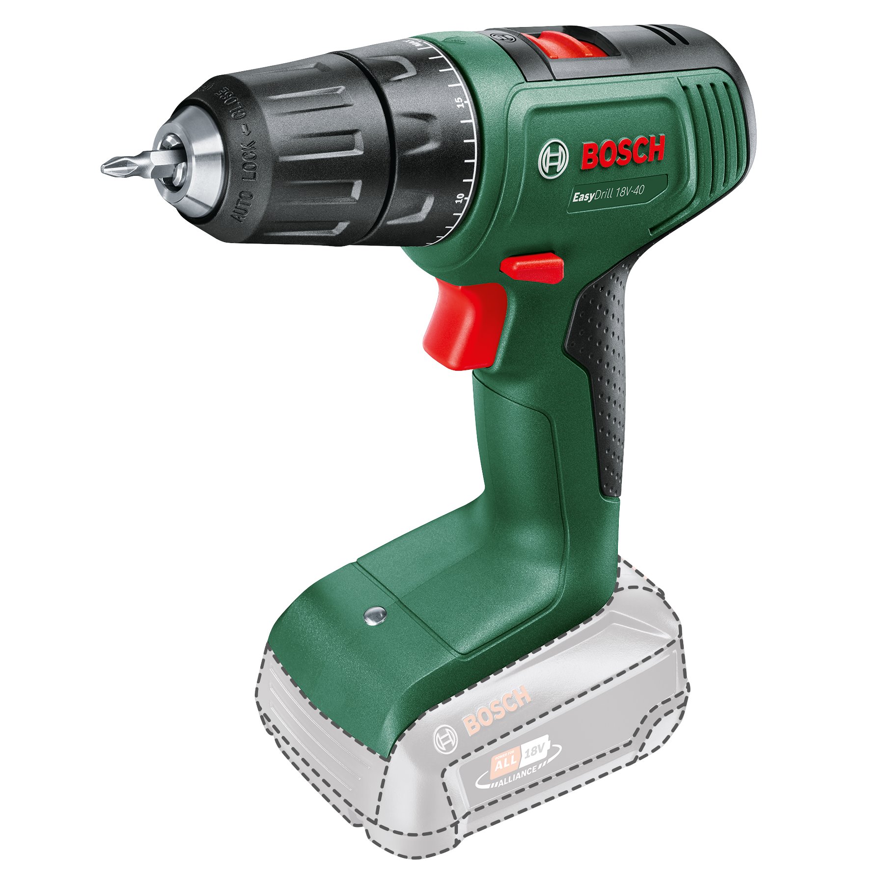 BOSCH Akumulátorový vrtací šroubovák EasyDrill 18V-40 + SystemBox (0.603.9D8.006)