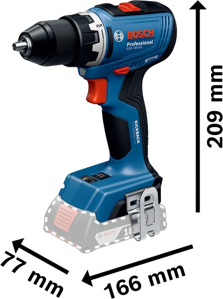 BOSCH Akumulátorový vrtací šroubovák GSR 18V-65 + L-BOXX (0.601.9N3.201)