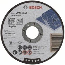 Bosch dělicí kotouč rovný Expert for Inox - Rapido, 115mm, 1,0mm, 22,23mm