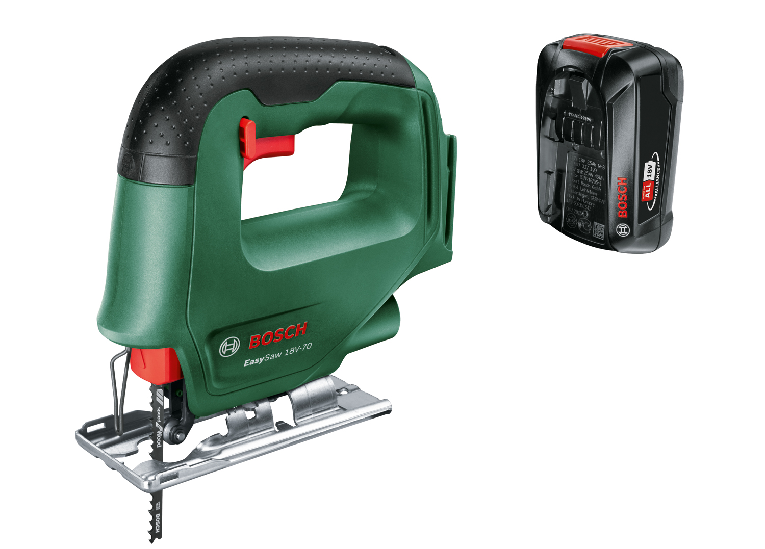 Bosch EasySaw 18V-70, vrátane akumulátora 2,0 Ah (0.603.012.002)