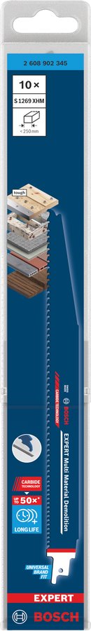 BOSCH EXPERT Multi Material Demolition S1269XHM Pilový list, 10 ks (2.608.902.345)