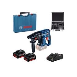 Bosch GBH 180-LI + 11dílná sada vrtáků SDS plus + 2× GBA 18V 4.0Ah v kufříku (0.615.990.M33)