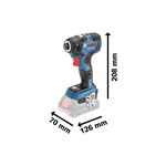 Bosch GDR 18V-200 C Professional Aku rázový uťahovák 0.601.9G4.101