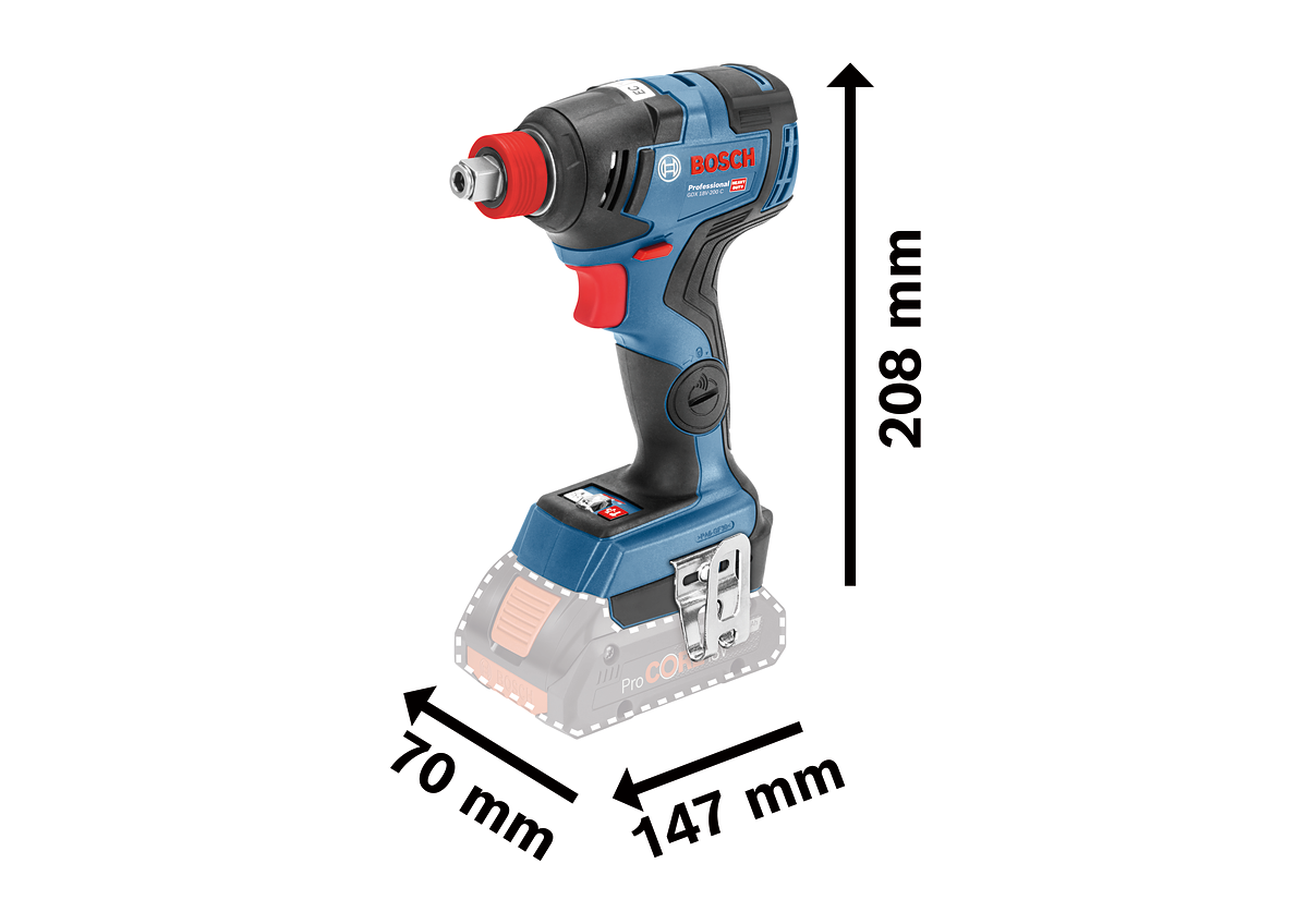 Bosch GDX 18V-200 C Professional, bez akumulátora (0.601.9G4.204)