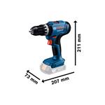 BOSCH GSB + GBH + GWS + 2× GBA 4.0Ah + GAL18V-40 Kombinovaná sada 3 kusů 18V nářadí (0.615.A50.0AG)