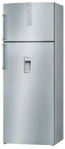 BOSCH KDN40A43 kombinovaná chladnička nerez, 298/79 l, A+, mraznička nahoře, Super chlazení/mrazení, LED ukazate