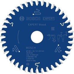 BOSCH Pilový kotúč EXPERT na drevo, 120 × 1,8/1,2 × 20 mm, T40 (2.608.902.136)