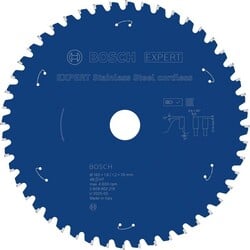 BOSCH Pilový kotúč EXPERT z nehrdzavejúcej ocele, akumulátorový, 165 × 1,6/1,2 × 20 mm, T48 (2.608.902.219)