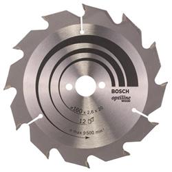 BOSCH Pílový kotúč PRO Wood pre kotúčovú pílu, 160 × 2,6 × 20 mm, T12 (2.608.641.173