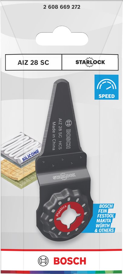 BOSCH Pilový list na plasty AIZ 28 SC, Starlock, 28 × 40 mm (2.608.669.272)