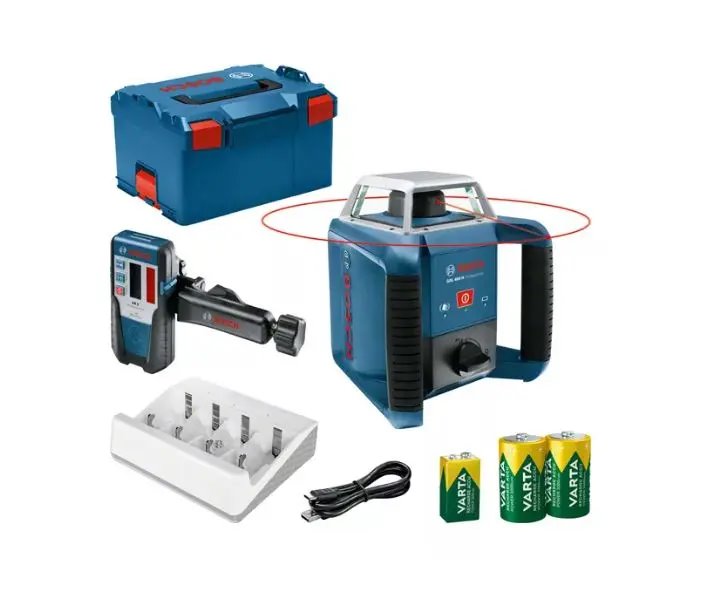 BOSCH PRO GRL 400 H + LR 1 v L-BOXX Rotační laser (0.601.061.806)