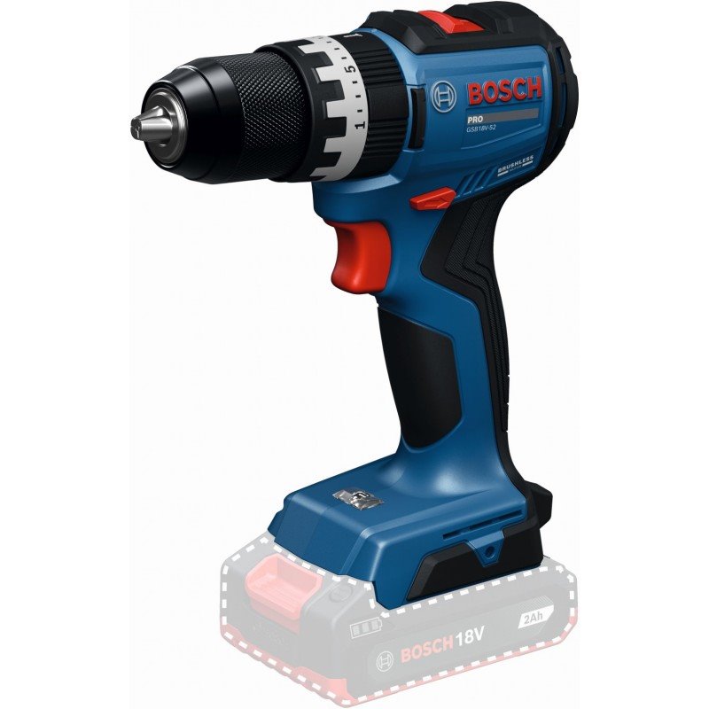 BOSCH PRO GSB18V-52 Akumulátorový příklepový vrtací šroubovák (0.601.9S0.120)