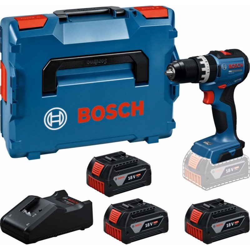 BOSCH PRO GSB18V-52 + L-BOXX Akumulátorový příklepový vrtací šroubovák (0.601.9S0.128)