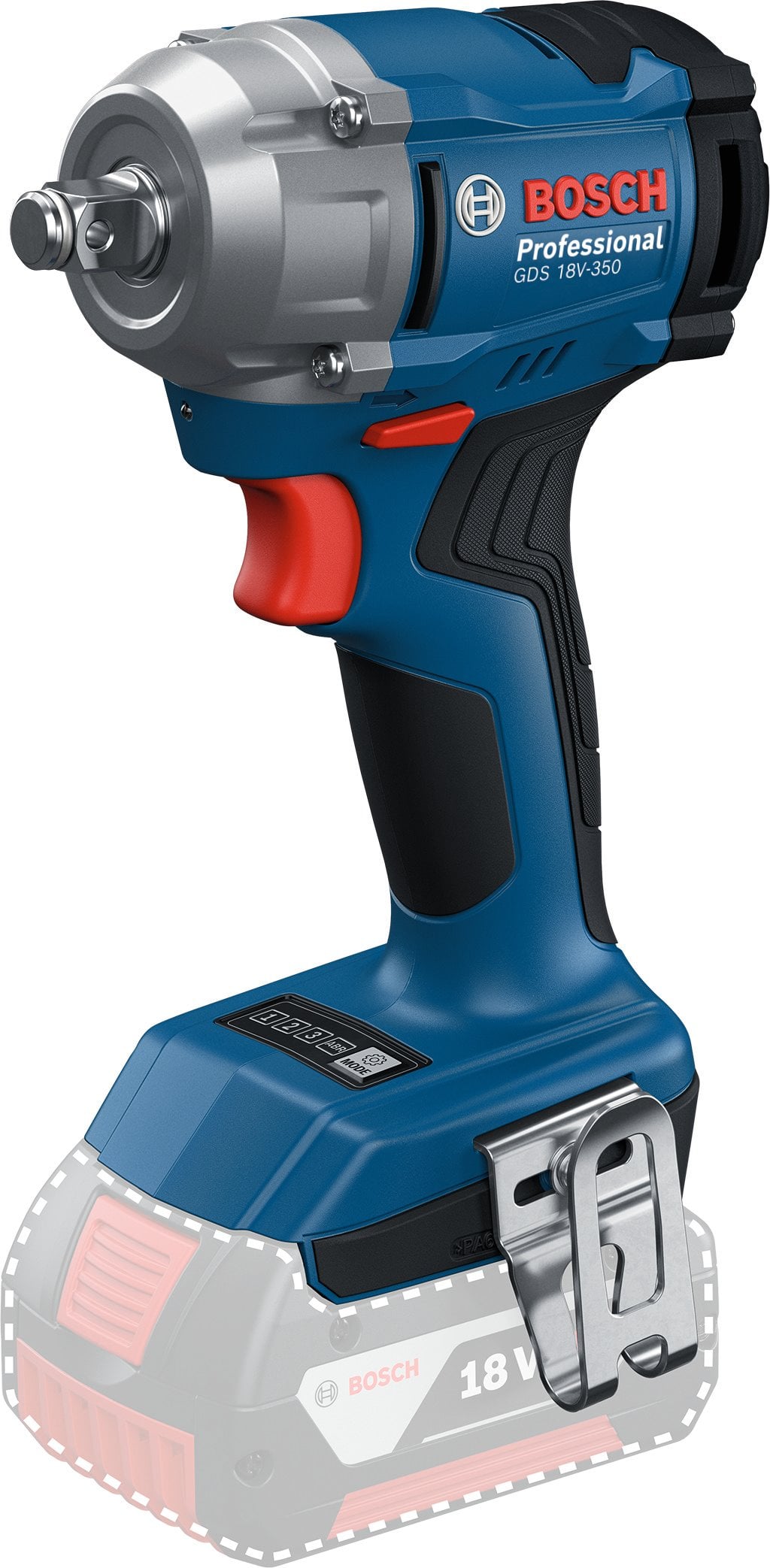 BOSCH rázový uťahovák AKU GDS 18V-350 (0.601.9M5.020)