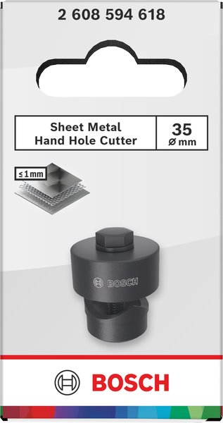 BOSCH Ruční řezačka děr Sheet Metal Hand Hole Cutter, 35 × 1 mm (2.608.594.618)