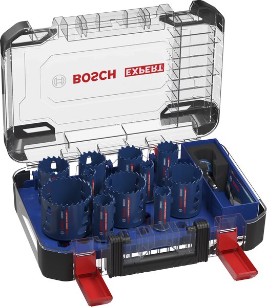 BOSCH Sada děrovek EXPERT Multi Material Power Change Plus, 20; 22; 25; 32; 35; 40; 44; 51; 60; 64; 76 × 60 mm, 14 ks (2.608.901.9
