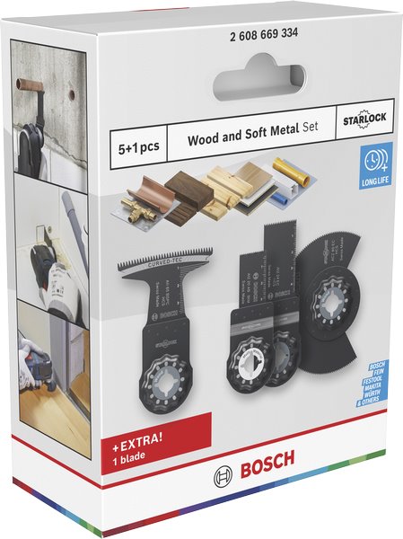 BOSCH Sada pilových listů na dřevo a měkký kov, 6 ks (2.608.669.334)