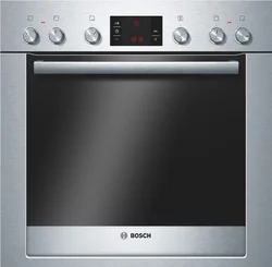 BOSCH sporák vestavný HEB34D550, 65 l, multifunkce 3D Plus, GranitEmail, AutoPilot10, 270°, nerez
