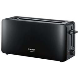 BOSCH TAT6A003 Toaster s dlouhou štěrbinou, ComfortLine, Černá - Toustovače