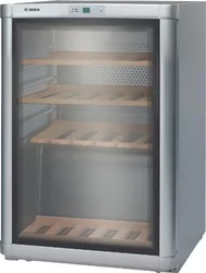 BOSCH vinotéka KTW18V80, 140 l, B, 30 lahví á 0.75 l, stříbrná