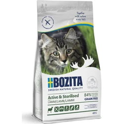 Bozita Cat Active & Sterilised Lamb GF 400 g granule pro kastrované kočky