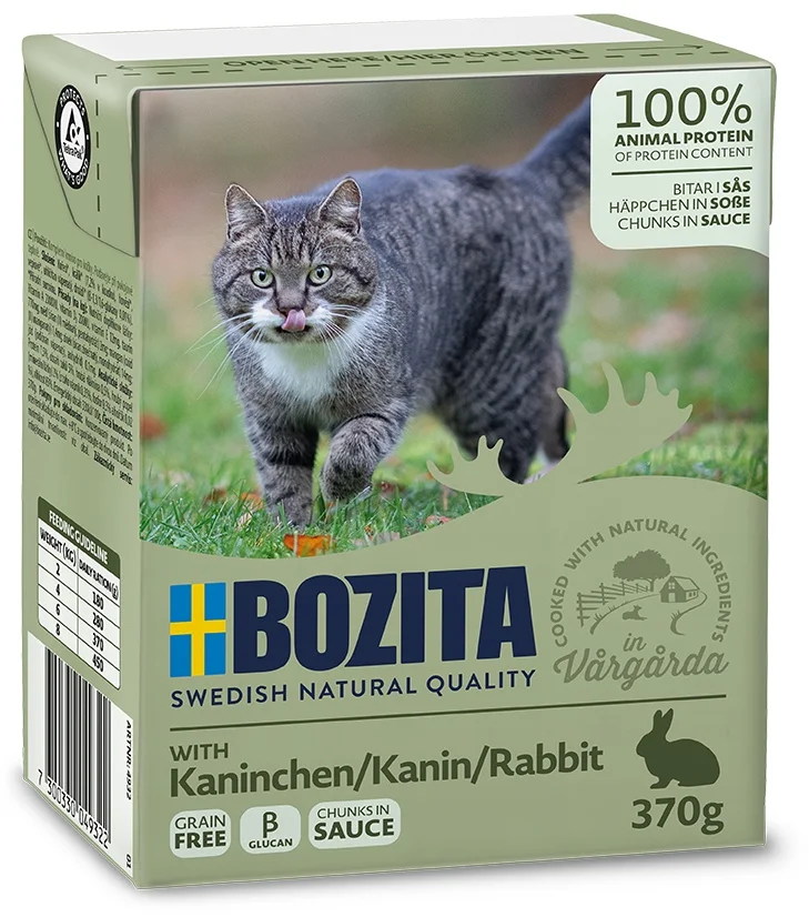 Bozita Cat kousky v omáčce s králičím, tetrapak kapsička 370 g