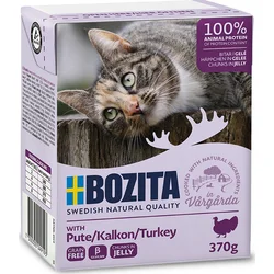 Bozita Cat kousky v želé s krůtím, tetrapak kapsička 370 g