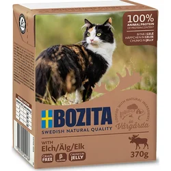 Bozita Kúsky mačky v želé s losom, tetrapak 370 g