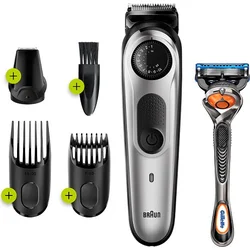 Braun BT 5260 Metallic Silver BT5260 BONUS! Swarovski náramek jako dárek !! - Zastřihovače vlasů, vousů, chloupků