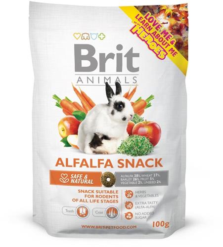 Brit Animals ALFALFA SNACK for RODENTS 100g