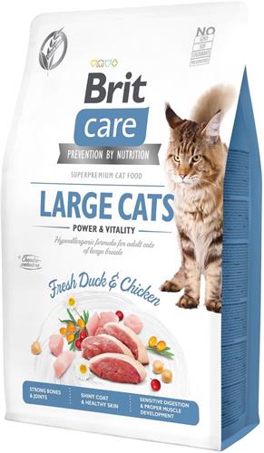 Brit Care Cat Grain-Free Large cats Power & Vitality, 2kg granule pro kočky